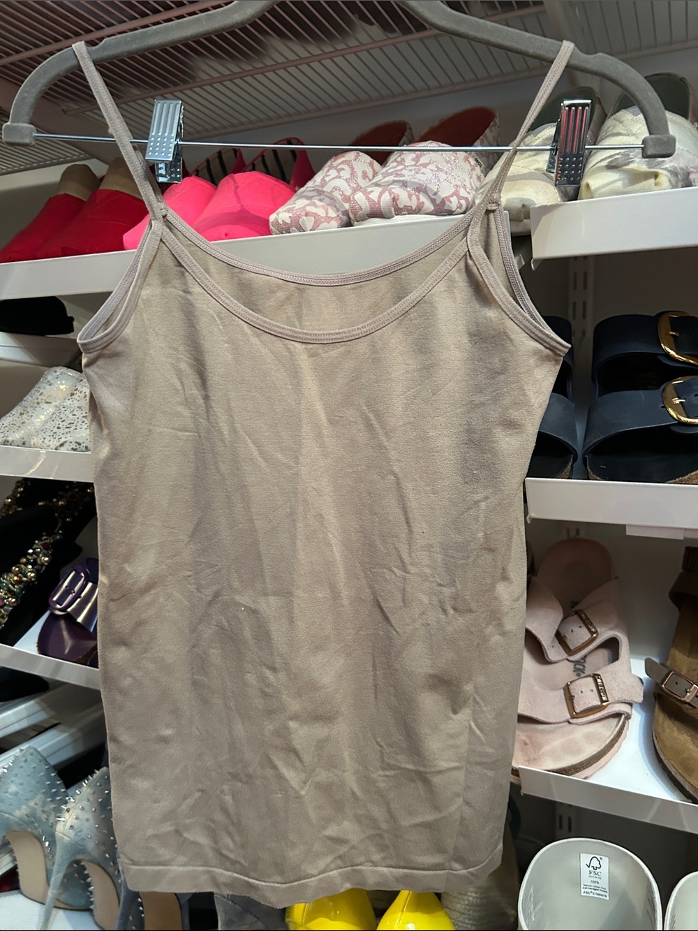 The Limited Beige Spaghetti Strap Cami